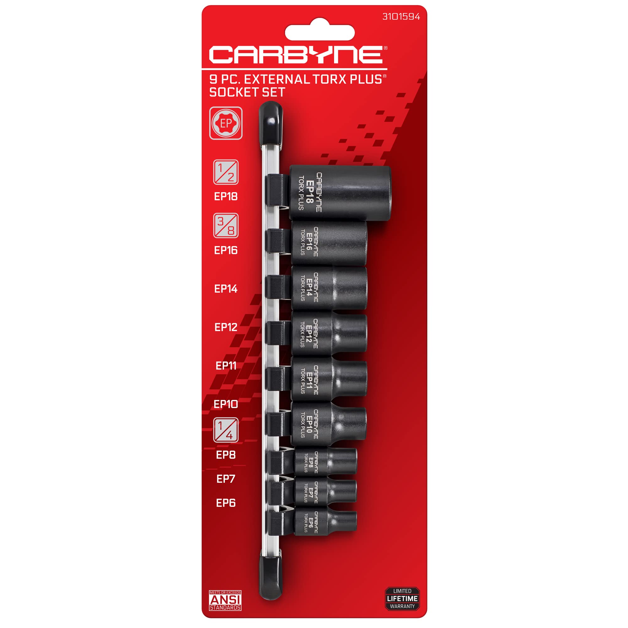 Amazon.com: CARBYNE 9-Piece External Torx Plus (E-Torx Plus